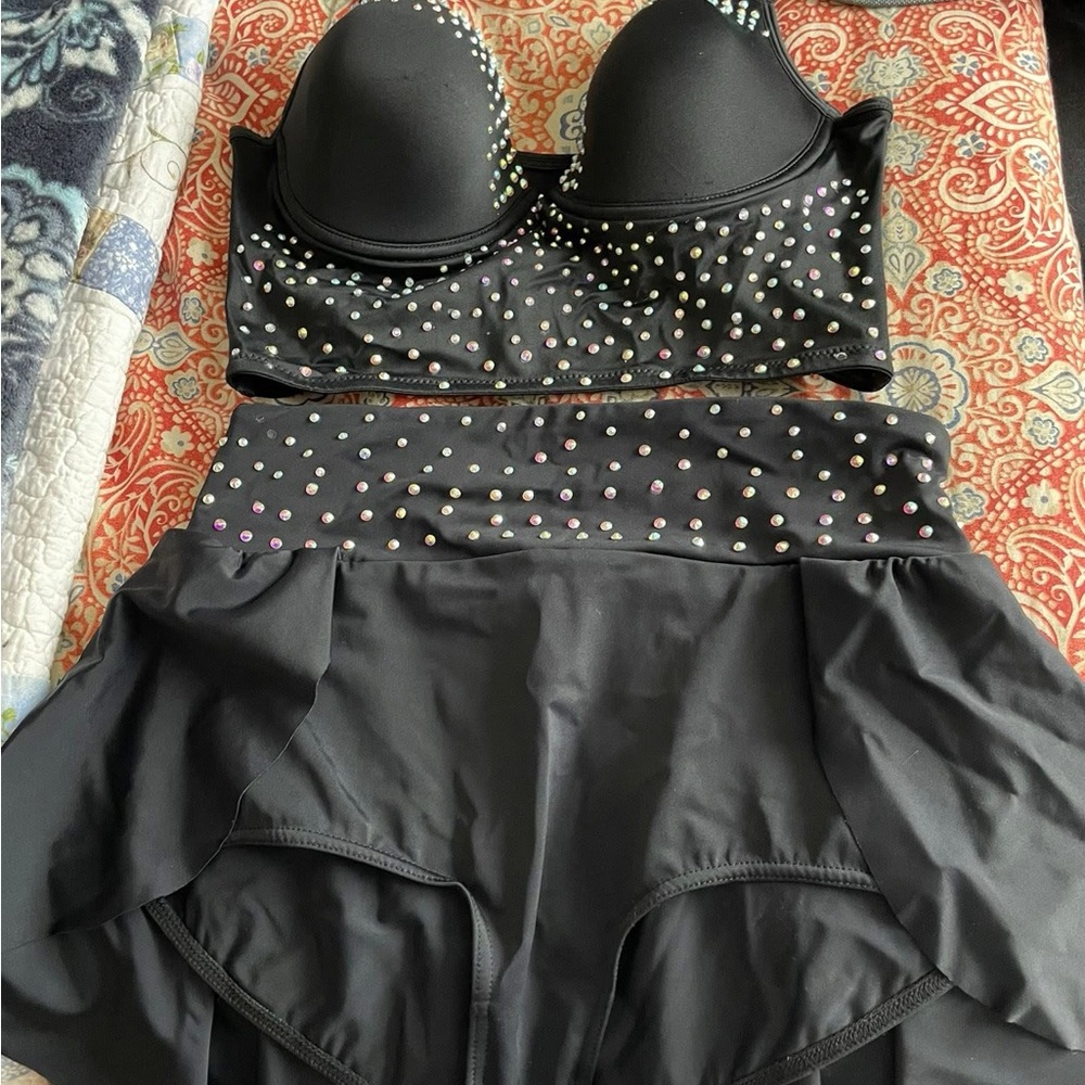 Two piece dance costume